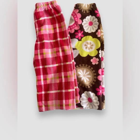 Carter's Just One You Fleece Pajama Pants Girl's Size 18M Bundle of 2 EUC - Picture 1 of 6